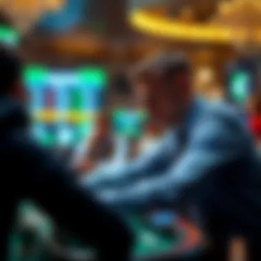 Visual representation of successful betting strategies in action