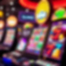 Colorful online slot machine interface