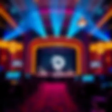 Entertainment stage set for live performances