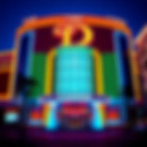 Facade of The D Casino showcasing its vibrant exterior