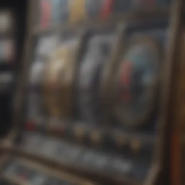 A close-up view of a jackpot slot machine display showing winning symbols