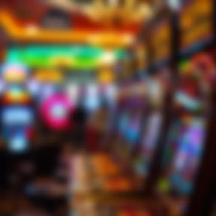 Visual representation of the psychological thrill experienced by players at high-stakes slots