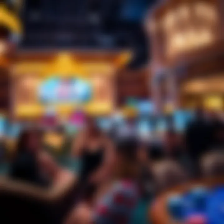 Visitors enjoying luxurious amenities and high-end services at the casino