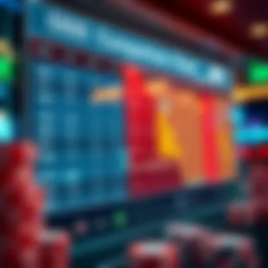 Chart comparing odds from different sportsbooks