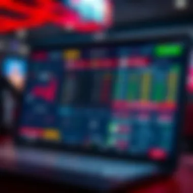 Illustration of online betting interface