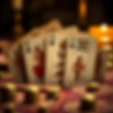 Ancient deck of cards from different cultures