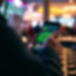 User navigating the TVG Racing App interface