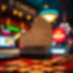 A digital illustration of e-checks being processed through electronic systems