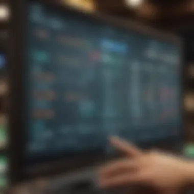 Close-up of betting odds on a digital screen