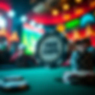 Visual representation of free chips in poker gameplay