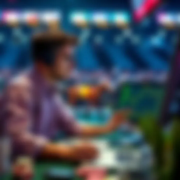 A bettor analyzing data and statistics for greyhound performance