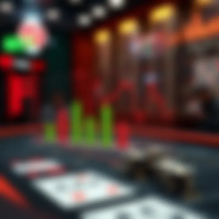 Graph showing betting market dynamics