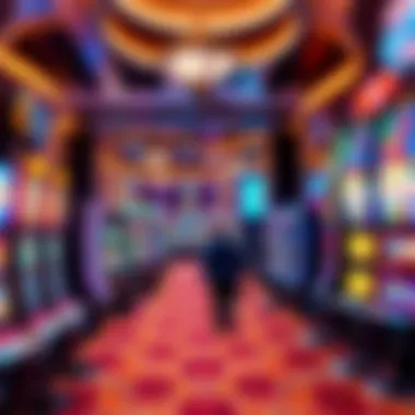 The Vibrant World of Las Vegas Casinos Interior view of a bustling Las Vegas casino with diverse gaming options