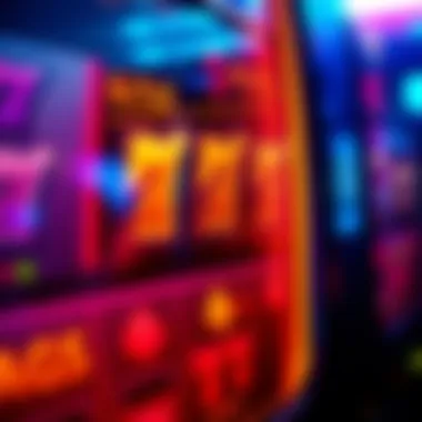 Understanding Payout Mechanisms Close-up of a slot machine's payout display and symbols