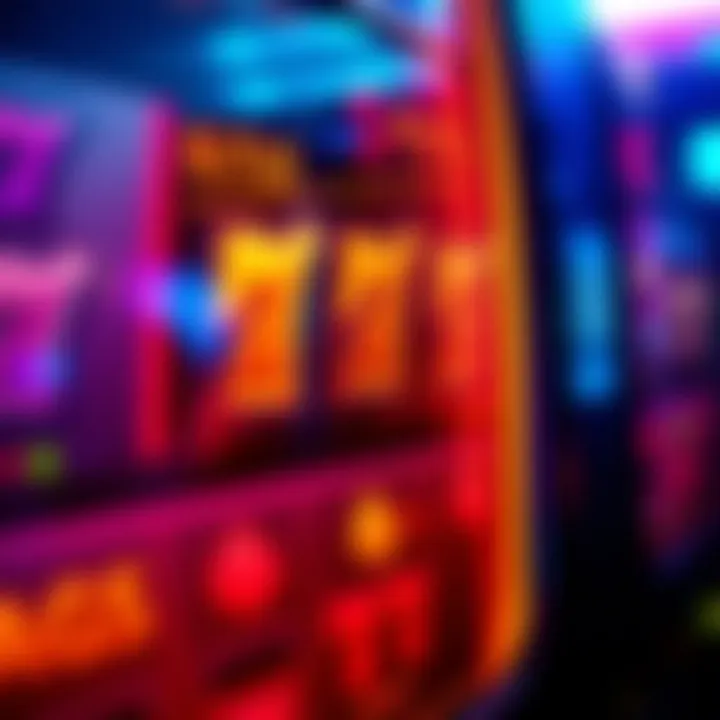 Understanding Payout Mechanisms Close-up of a slot machine's payout display and symbols