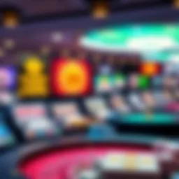 Diverse selection of online casino games