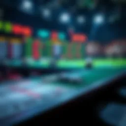 Conceptual illustration of points spread in sports betting