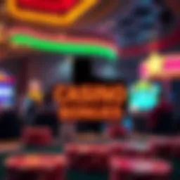 Texas online casino bonus concept