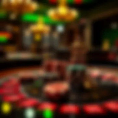 Strategic placement of chips on a roulette betting table