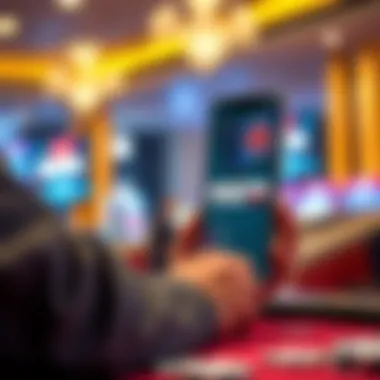 User engaging with Barstool Casino App features